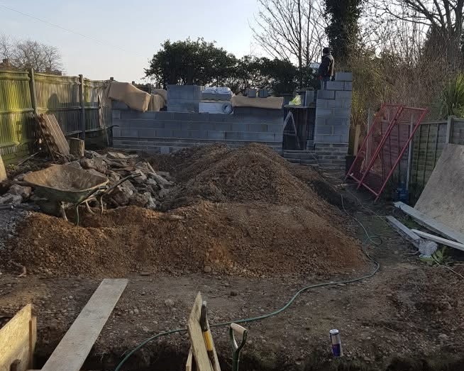 Garden before refurbishment